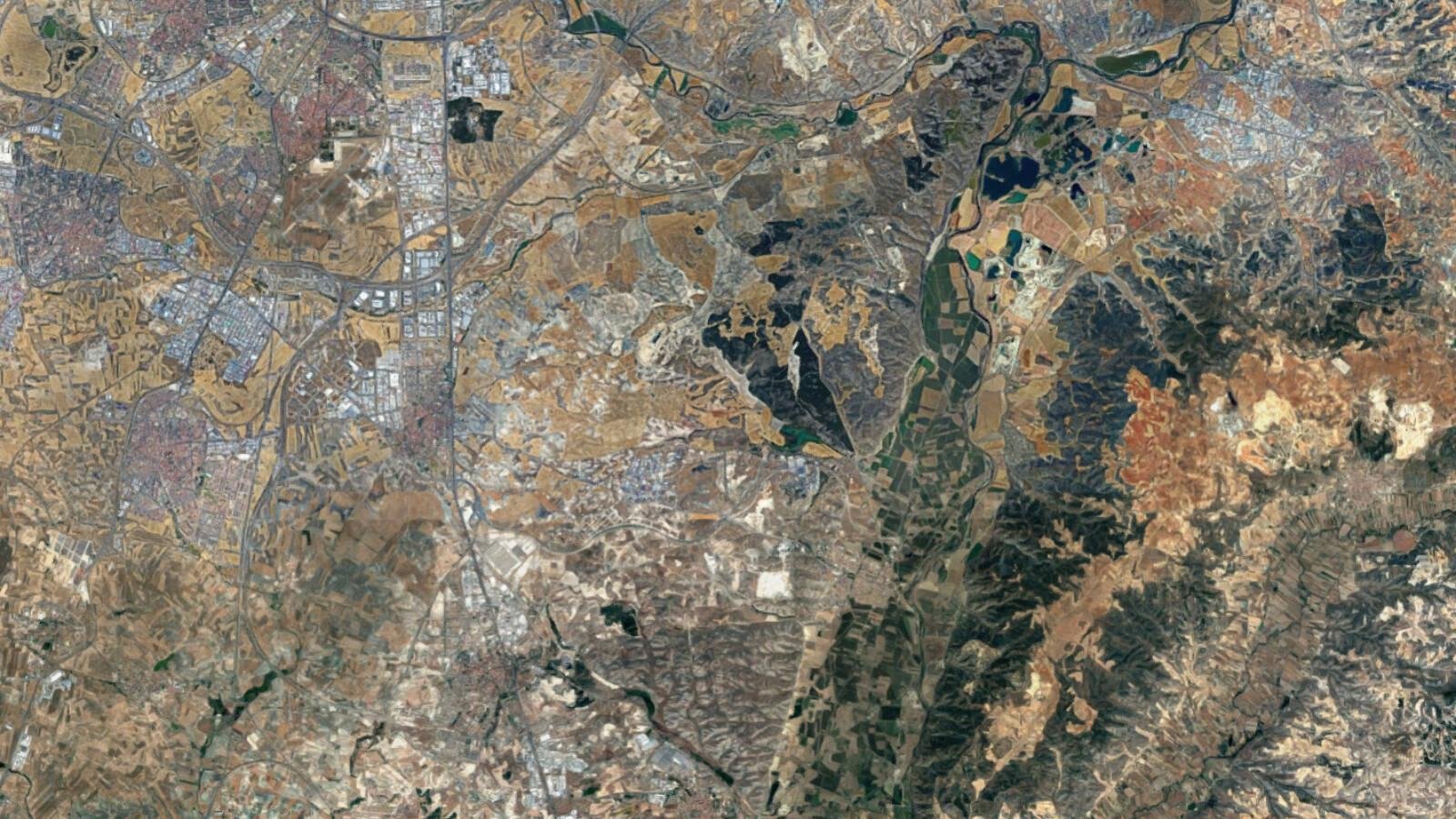 vista aerea de san martin de la vega