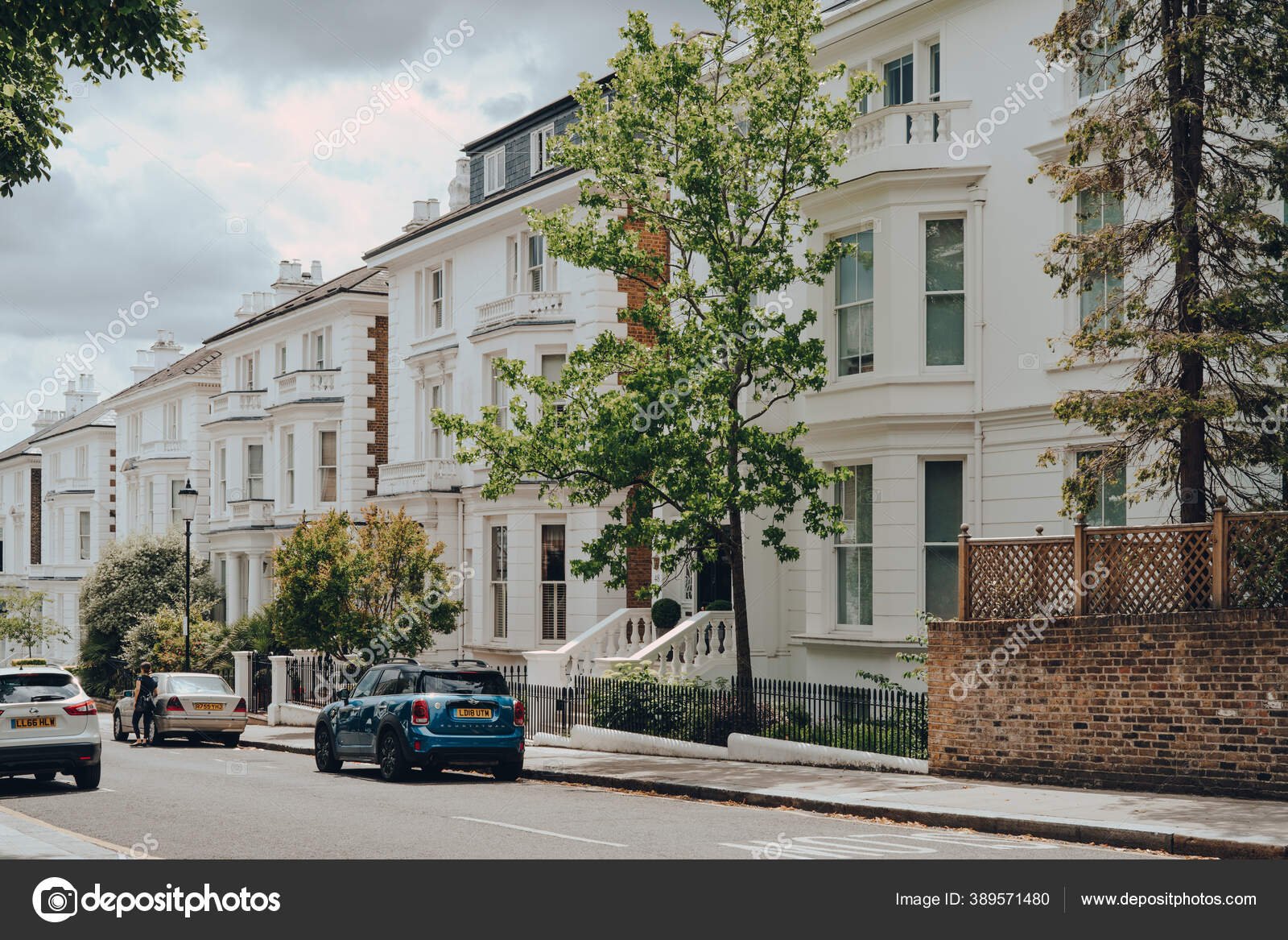 vista de un barrio residencial en londres