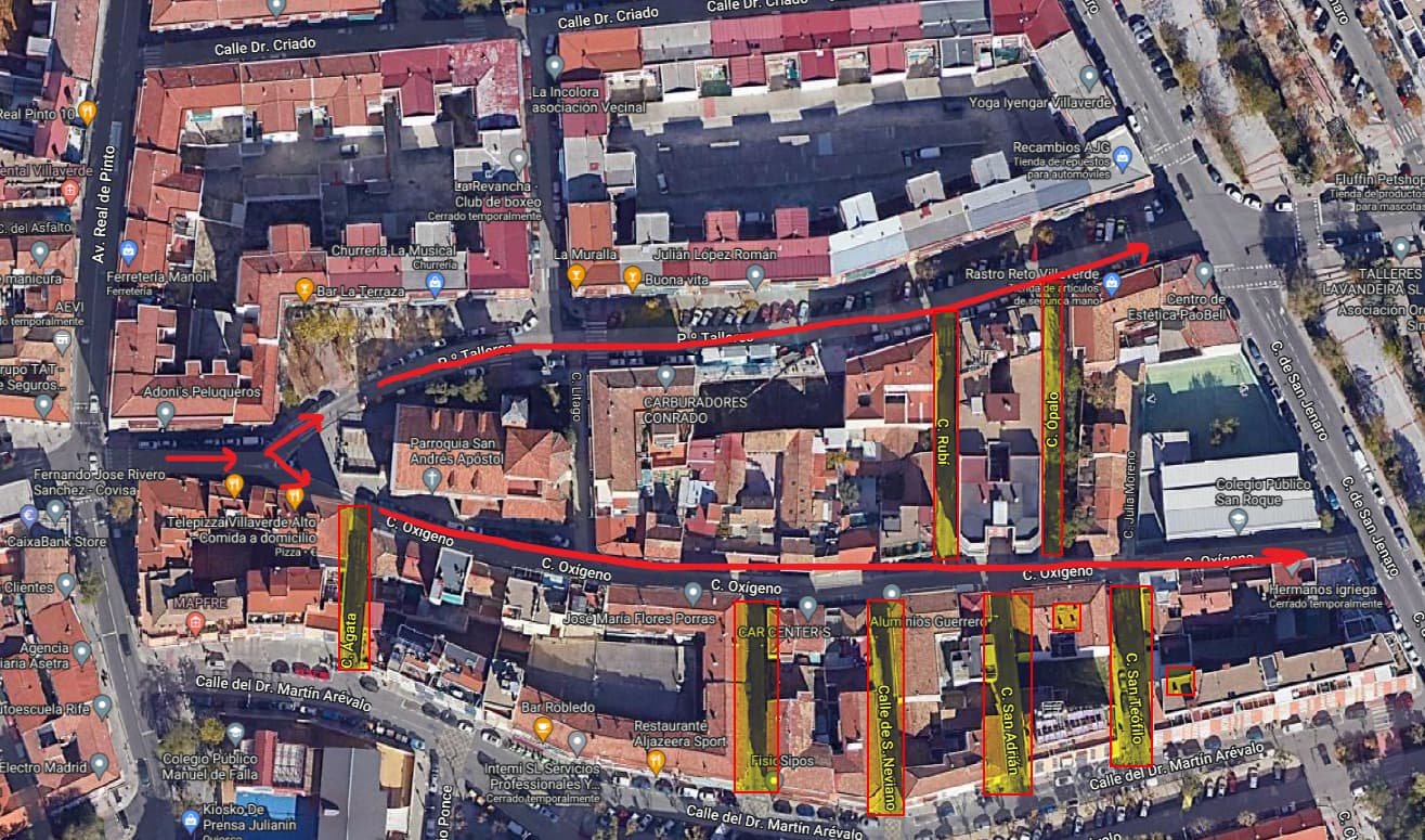 vista de un vecindario en villaverde bajo