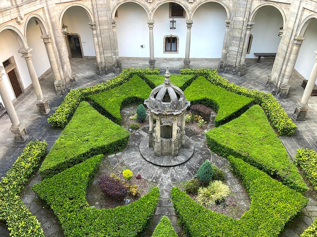 vista del parador de santiago de compostela
