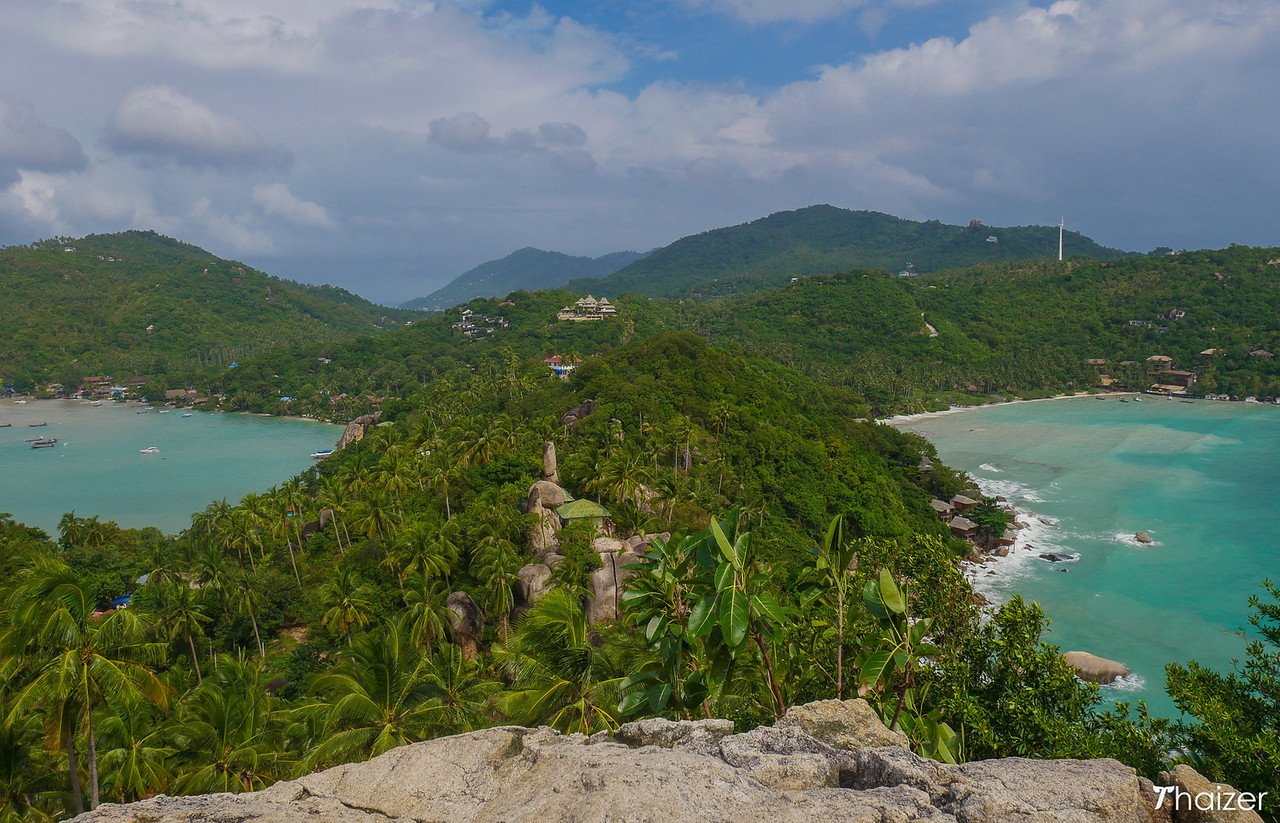 vista panoramica de koh tao desde altura