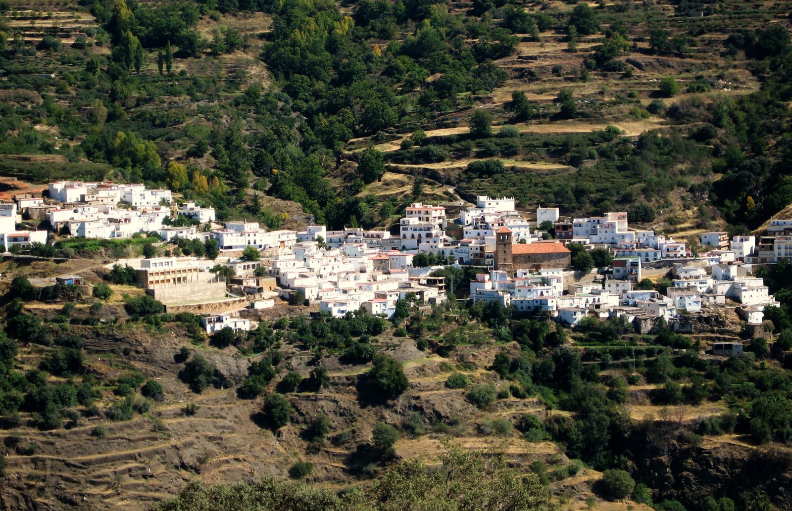 vista panoramica de la alpujarra rural
