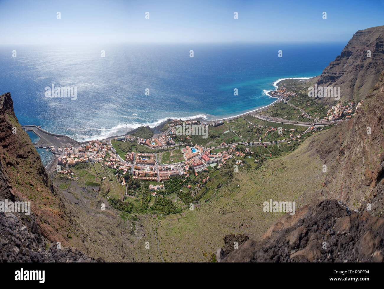 vista panoramica de la gomera