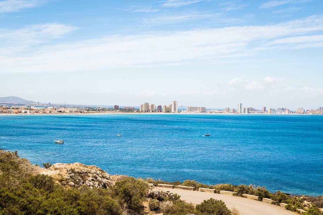 vista panoramica de la manga del mar menor