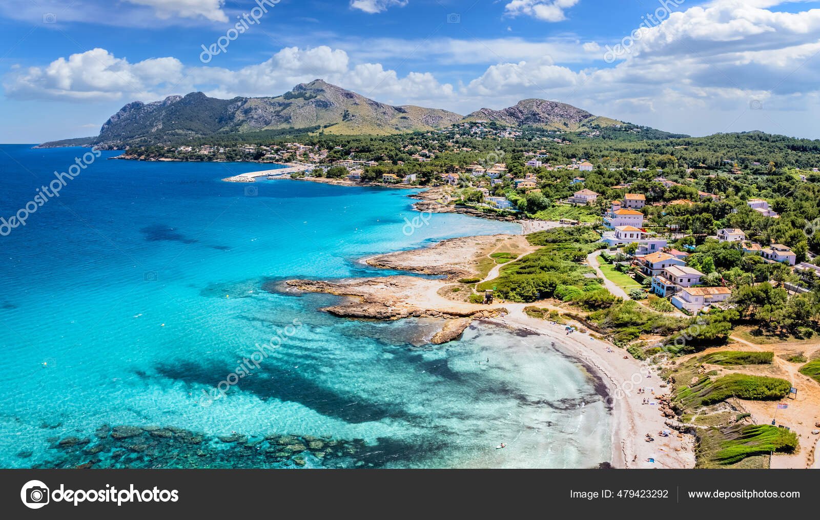 vista panoramica de la playa de sant pere