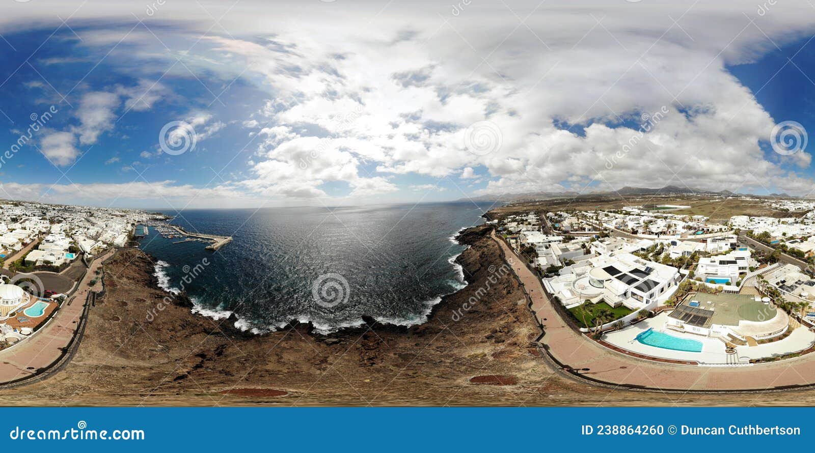 vista panoramica de las gaviotas lanzarote