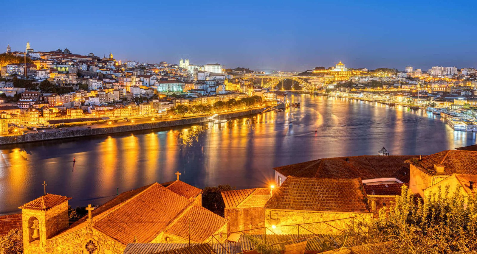 vista panoramica de oporto portugal