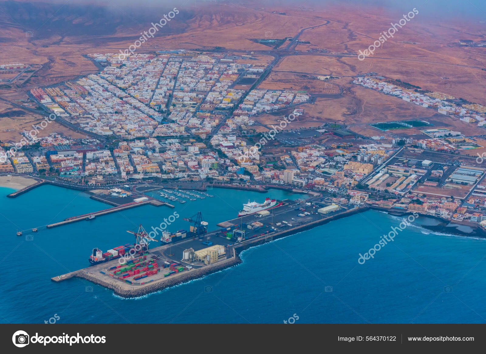 vista panoramica de puerto del rosario