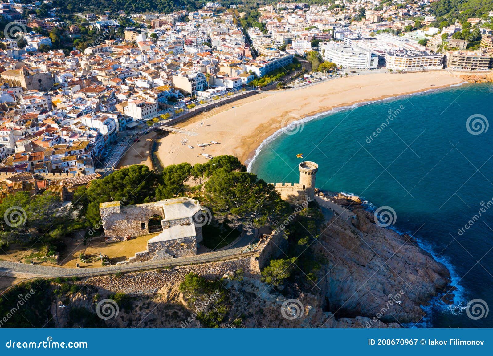 vista panoramica de tossa de mar