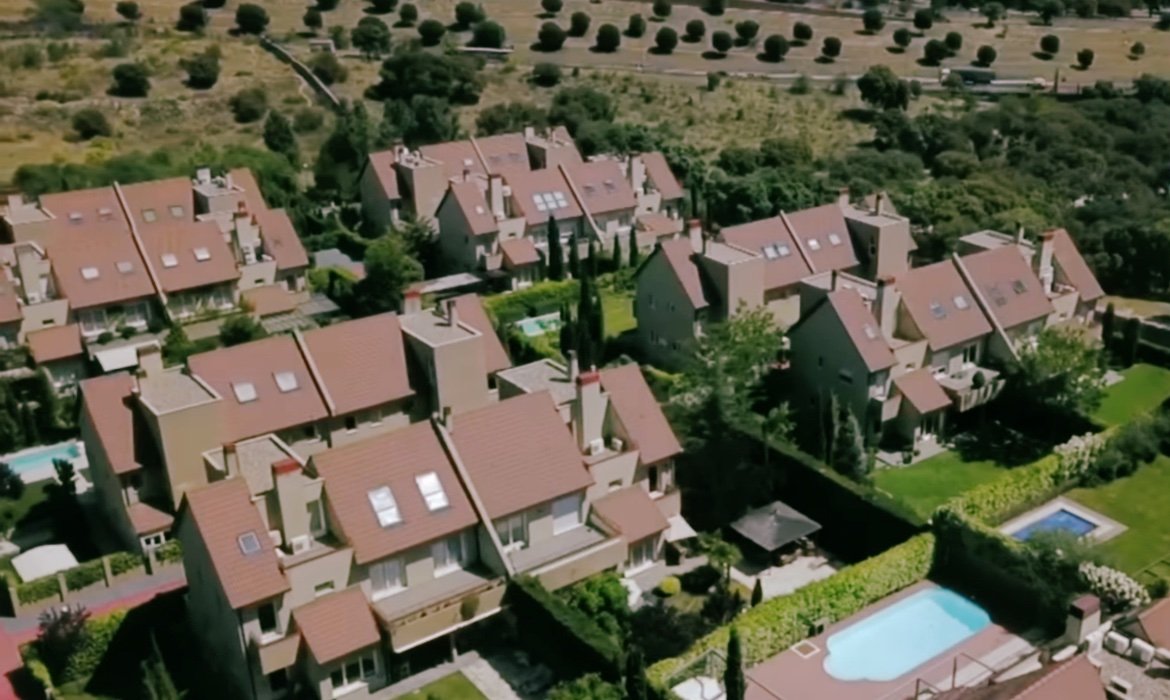 vista panoramica de urbanizaciones en madrid