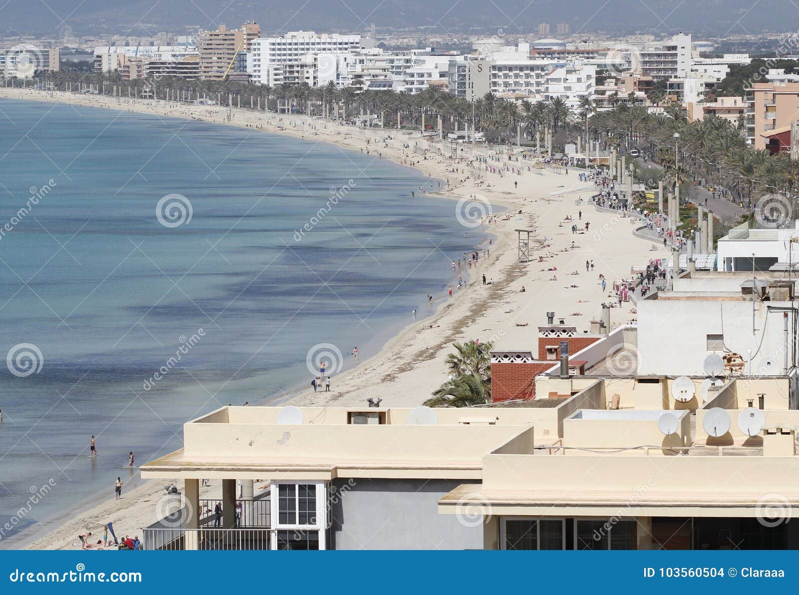vista panoramica del arenal mallorca