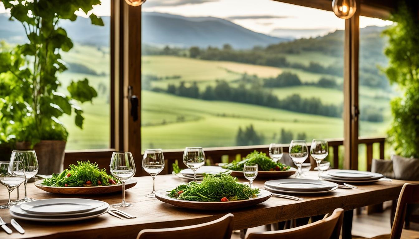 vista panoramica del restaurante as garzas