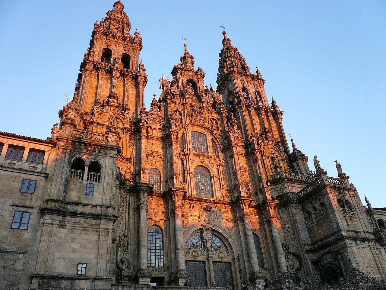 catedral de santiago de compostela al atardecer 1