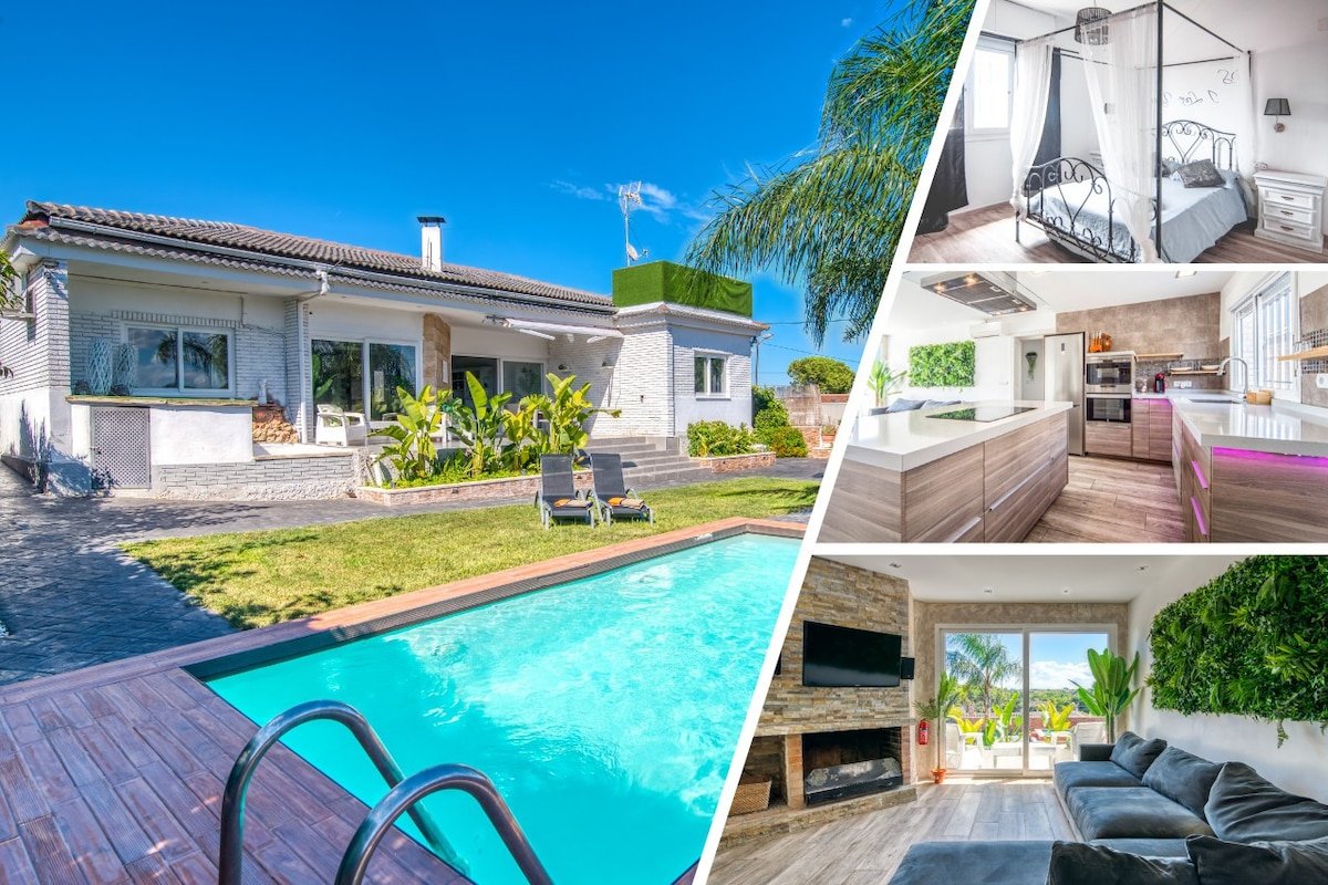 chalet acogedor en valencia con piscina