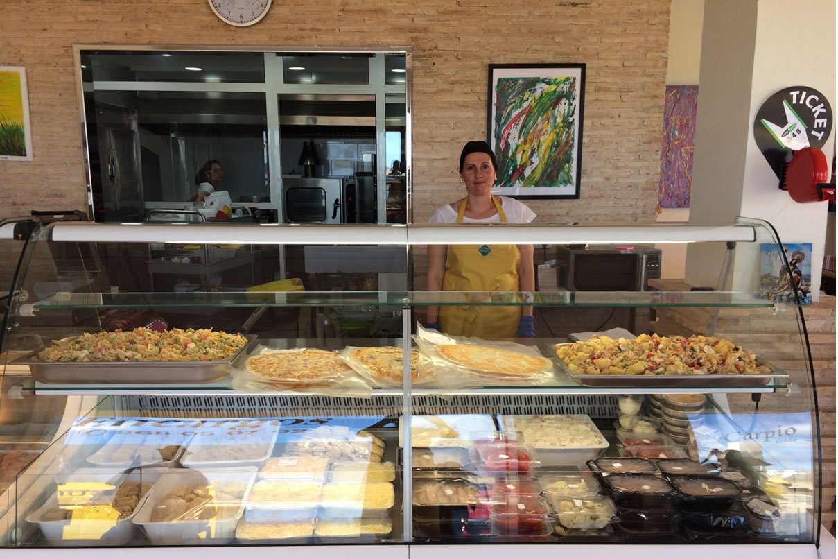 comida para llevar en la manga