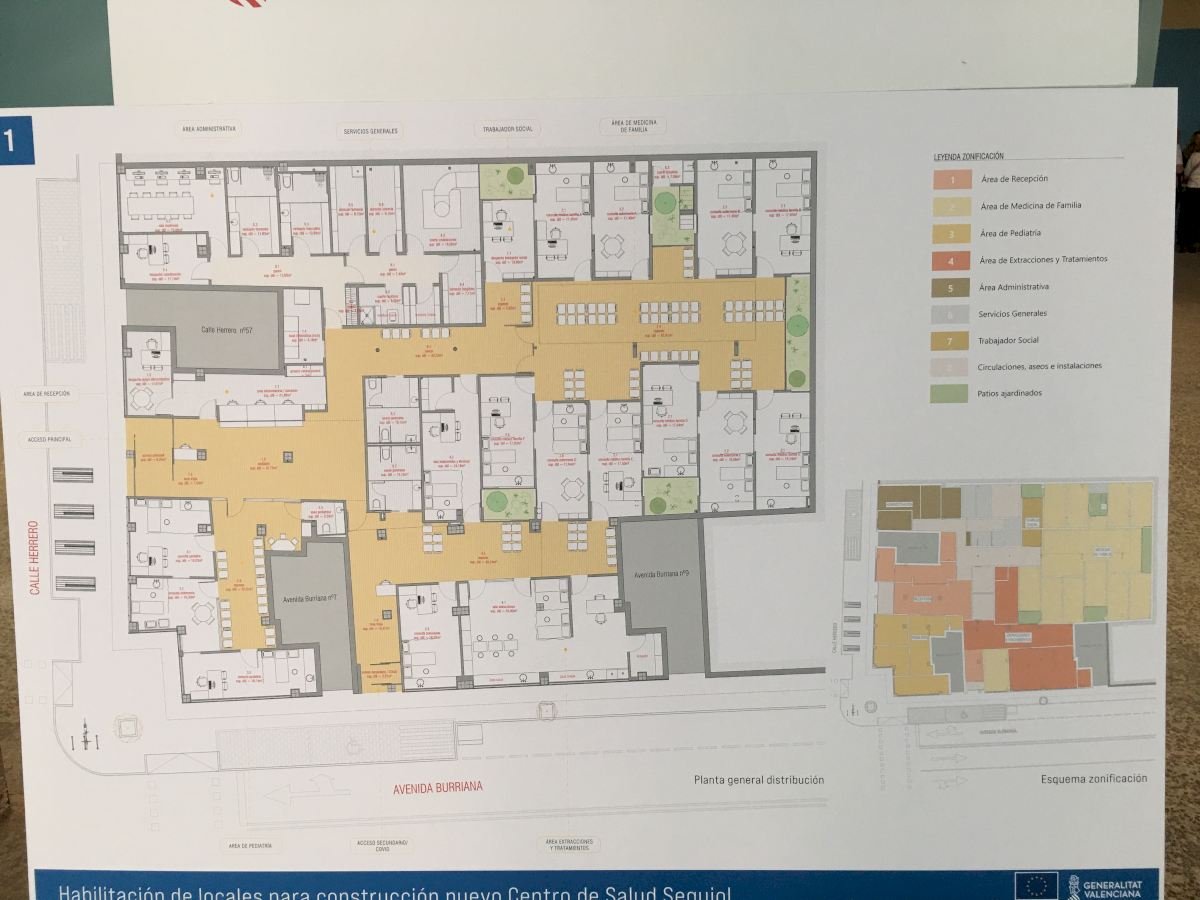 mapa del centre de salut de pego