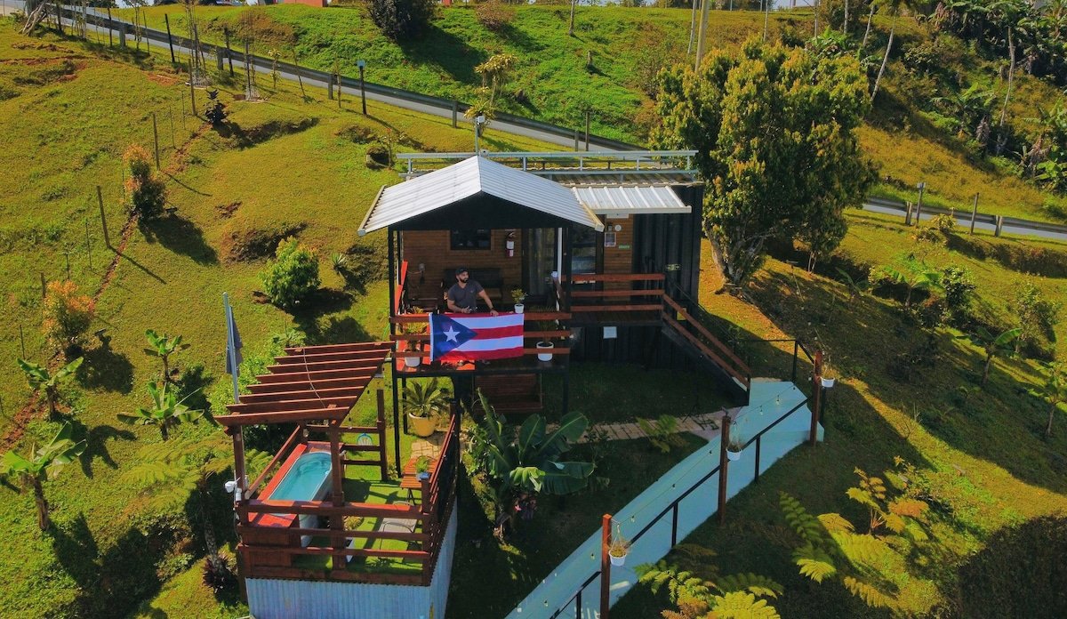 paisaje de casas de campo en la vega baja