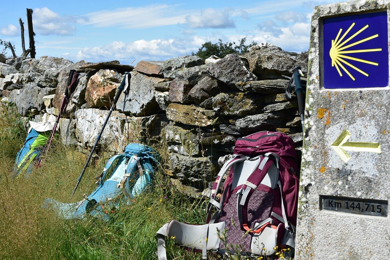 paisaje del camino de santiago en otono