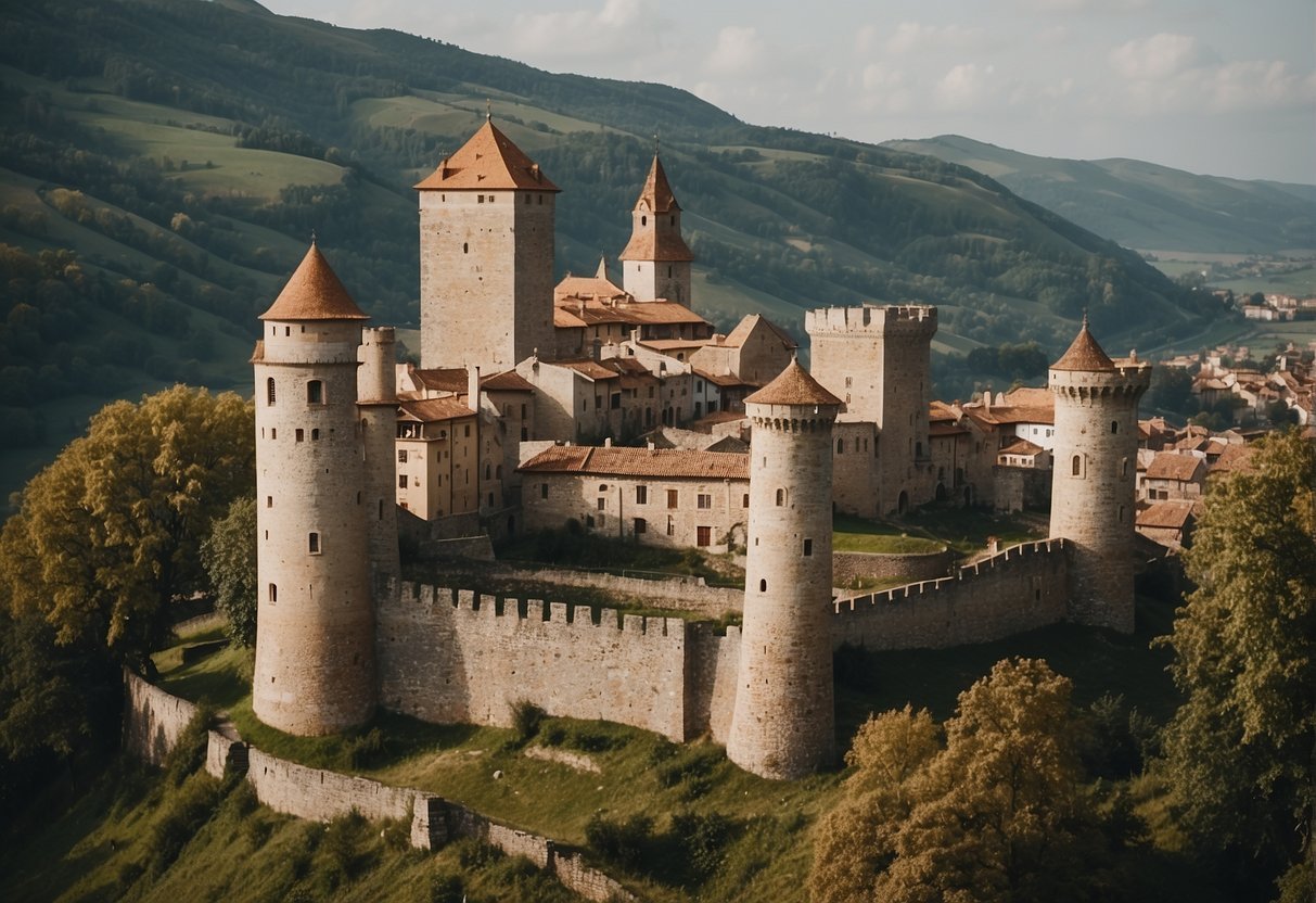 paisaje iconico de europa con monumentos