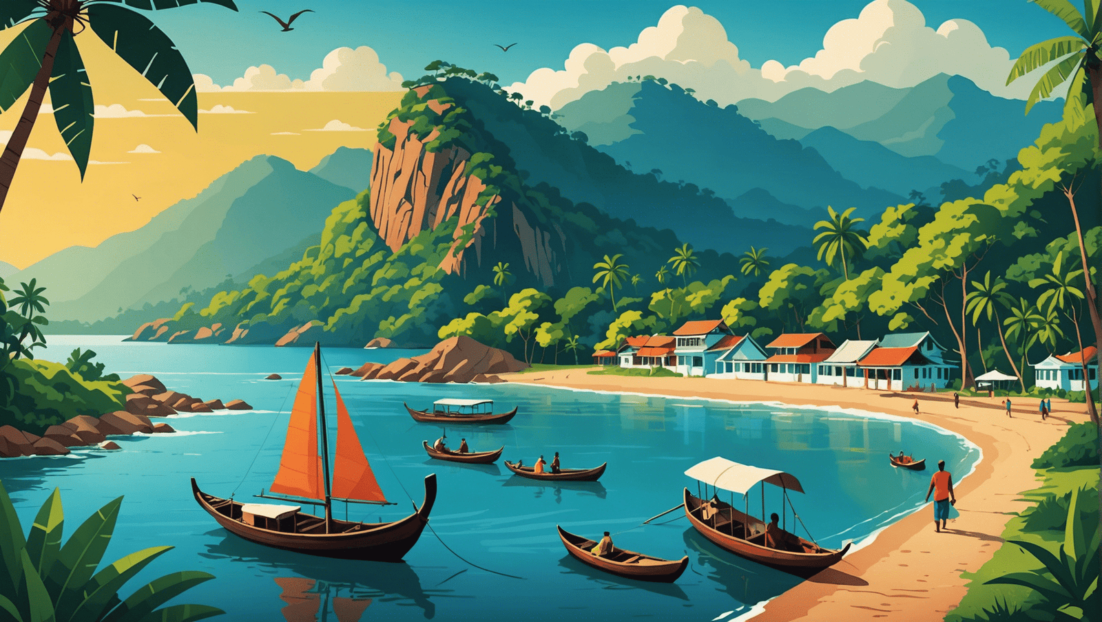 paisaje tropical de sri lanka