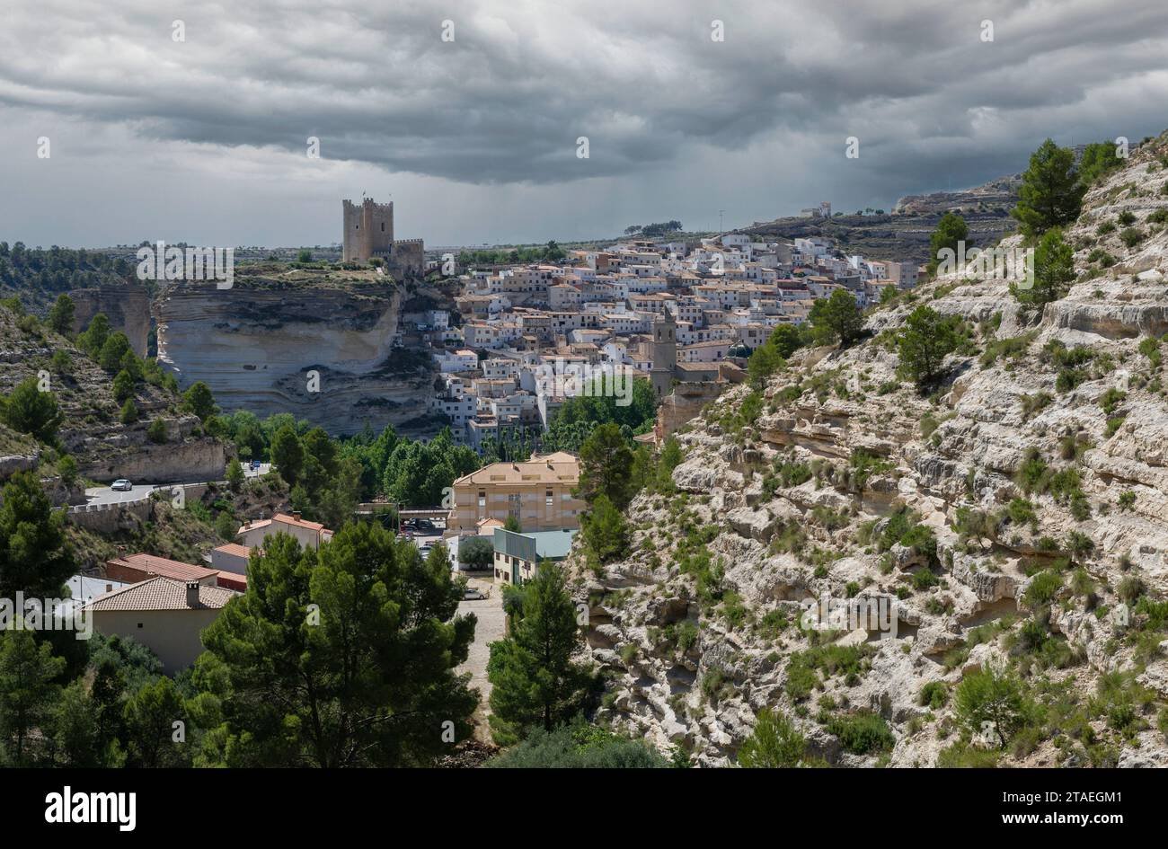 panorama del mirador de alcala del jucar