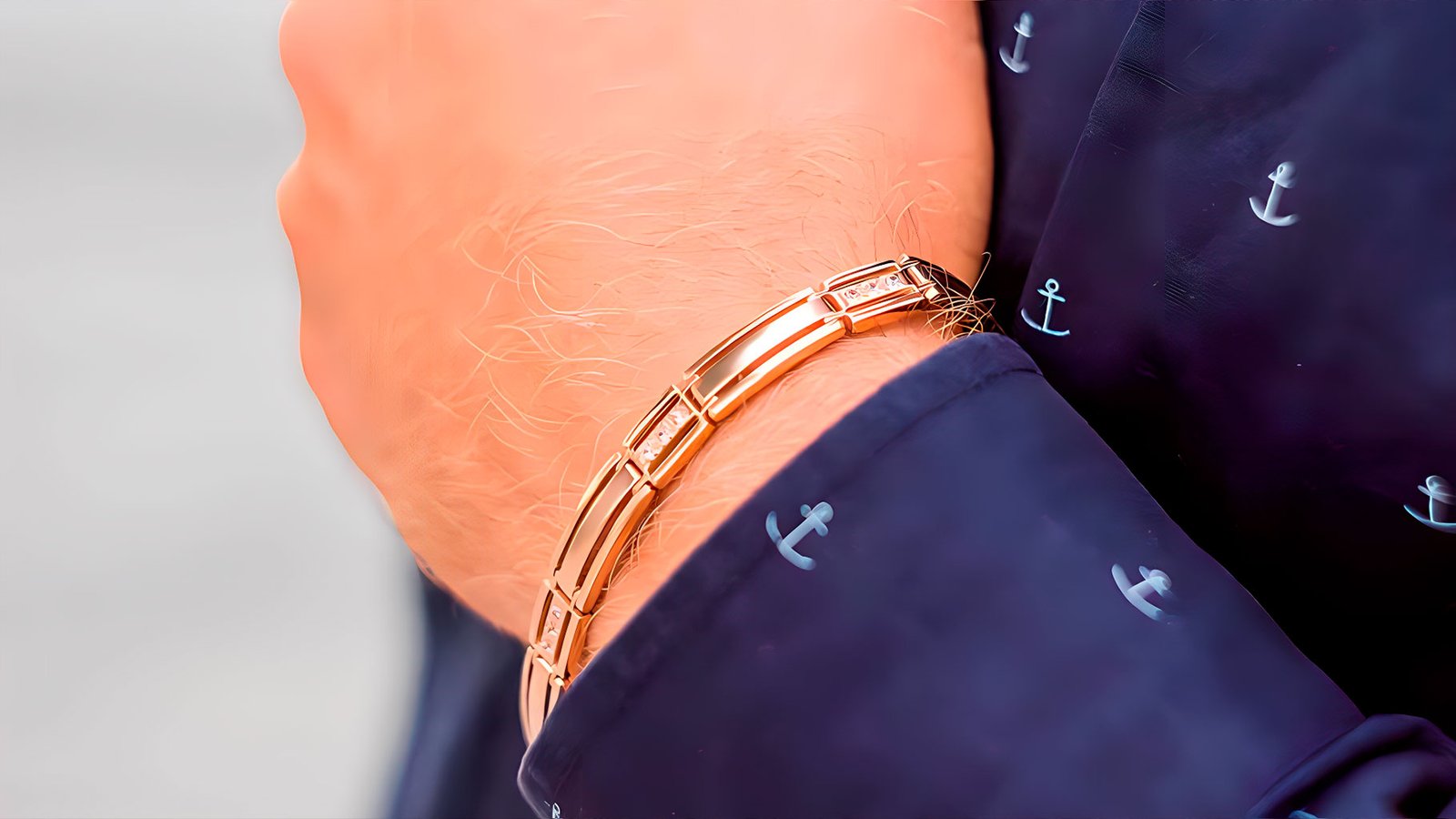 pulseras de oro para hombre elegantes