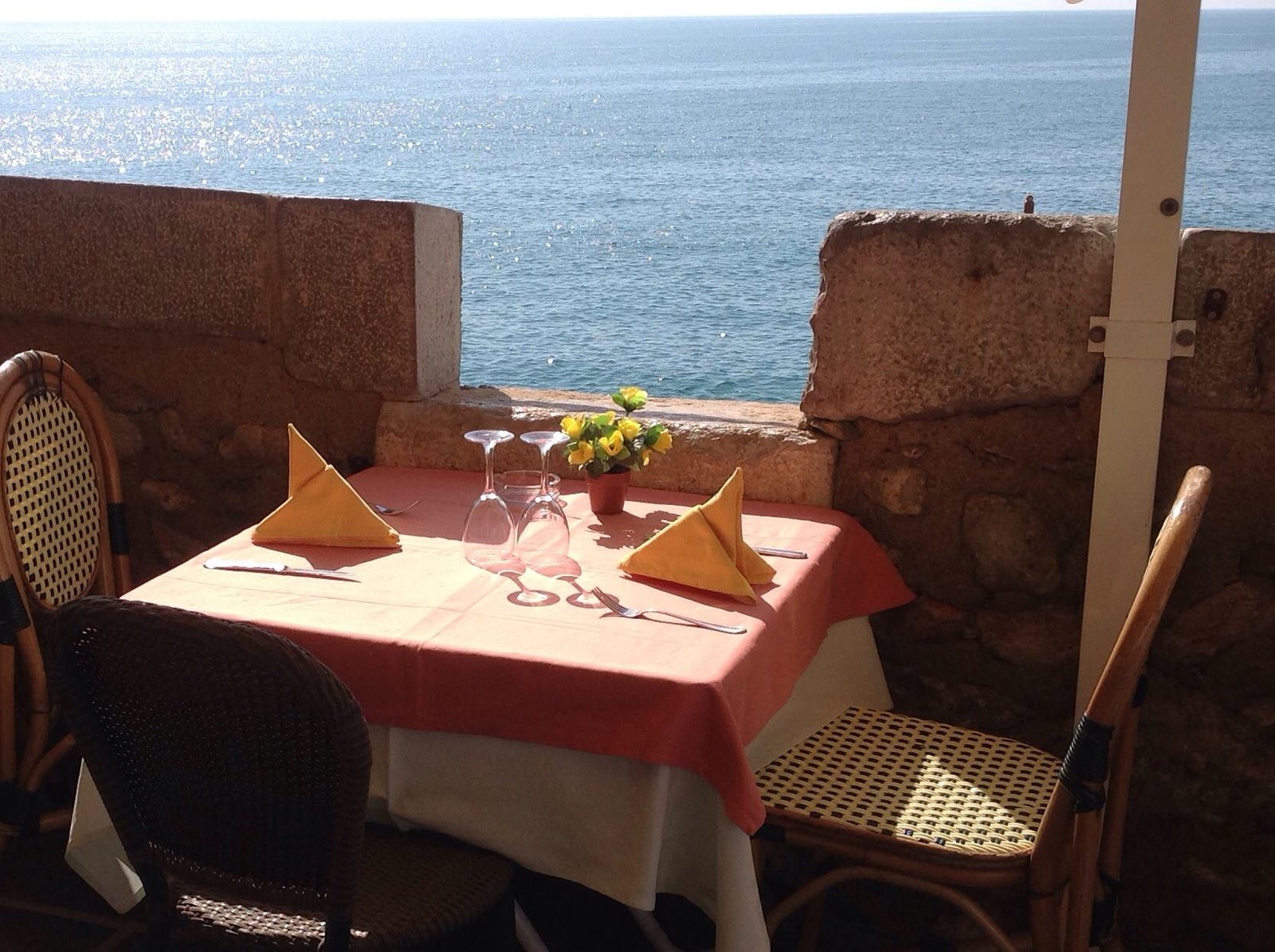restaurante con vista al mar en peniscola