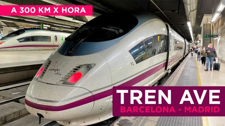 Cuáles son los horarios del tren AVE de Madrid a Barcelona