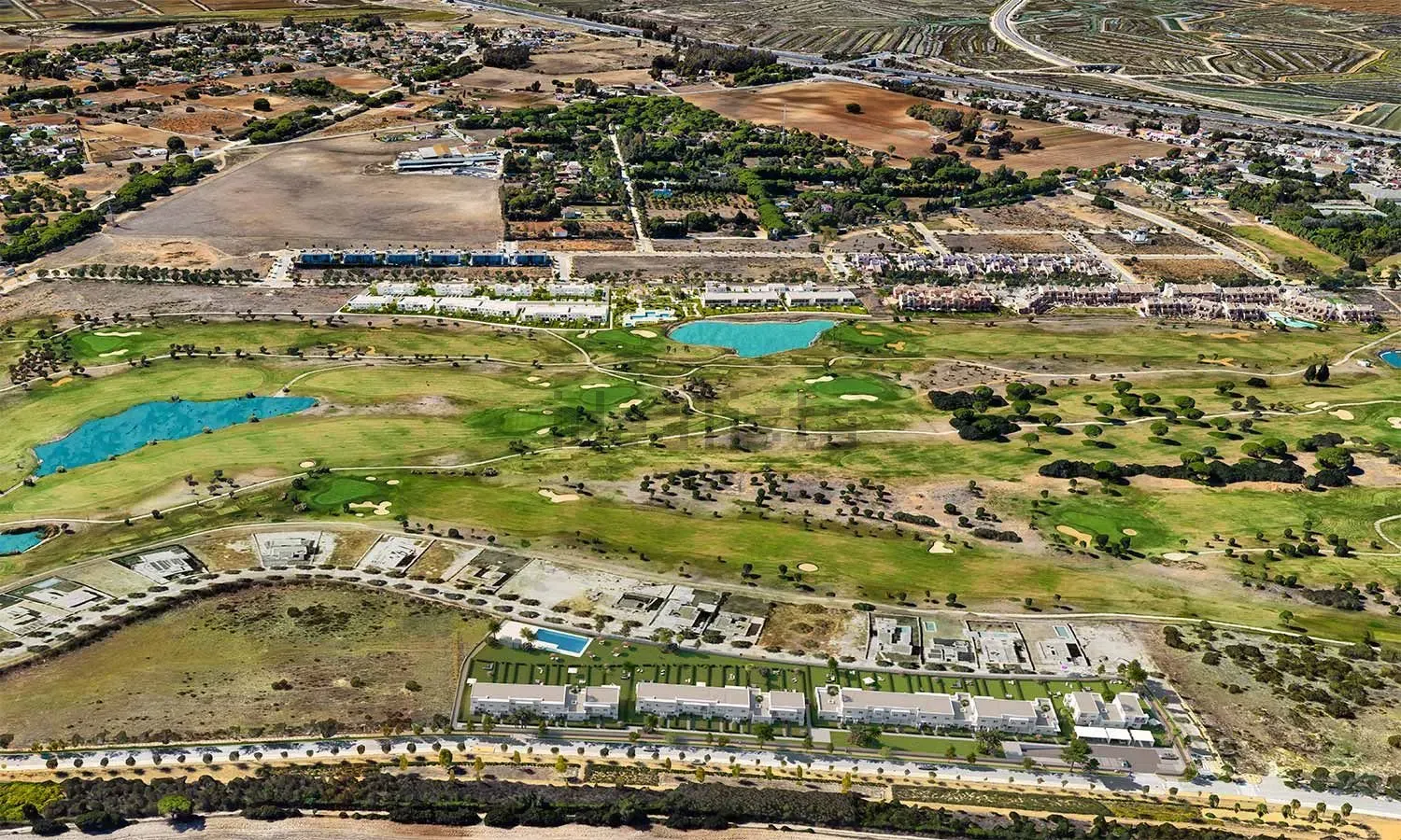 vista aerea de casas en puerto real