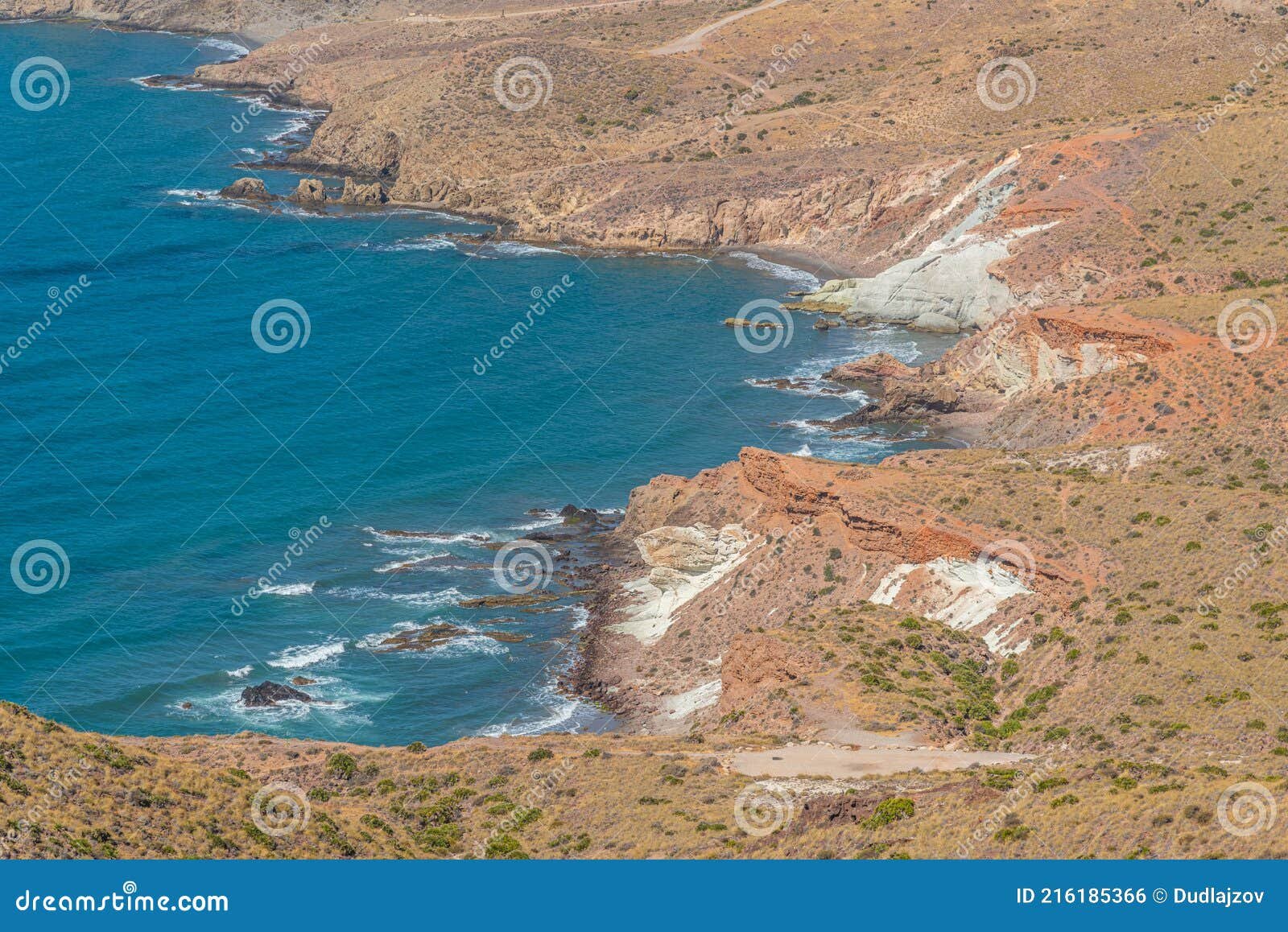 vista aerea del parque natural cabo de gata