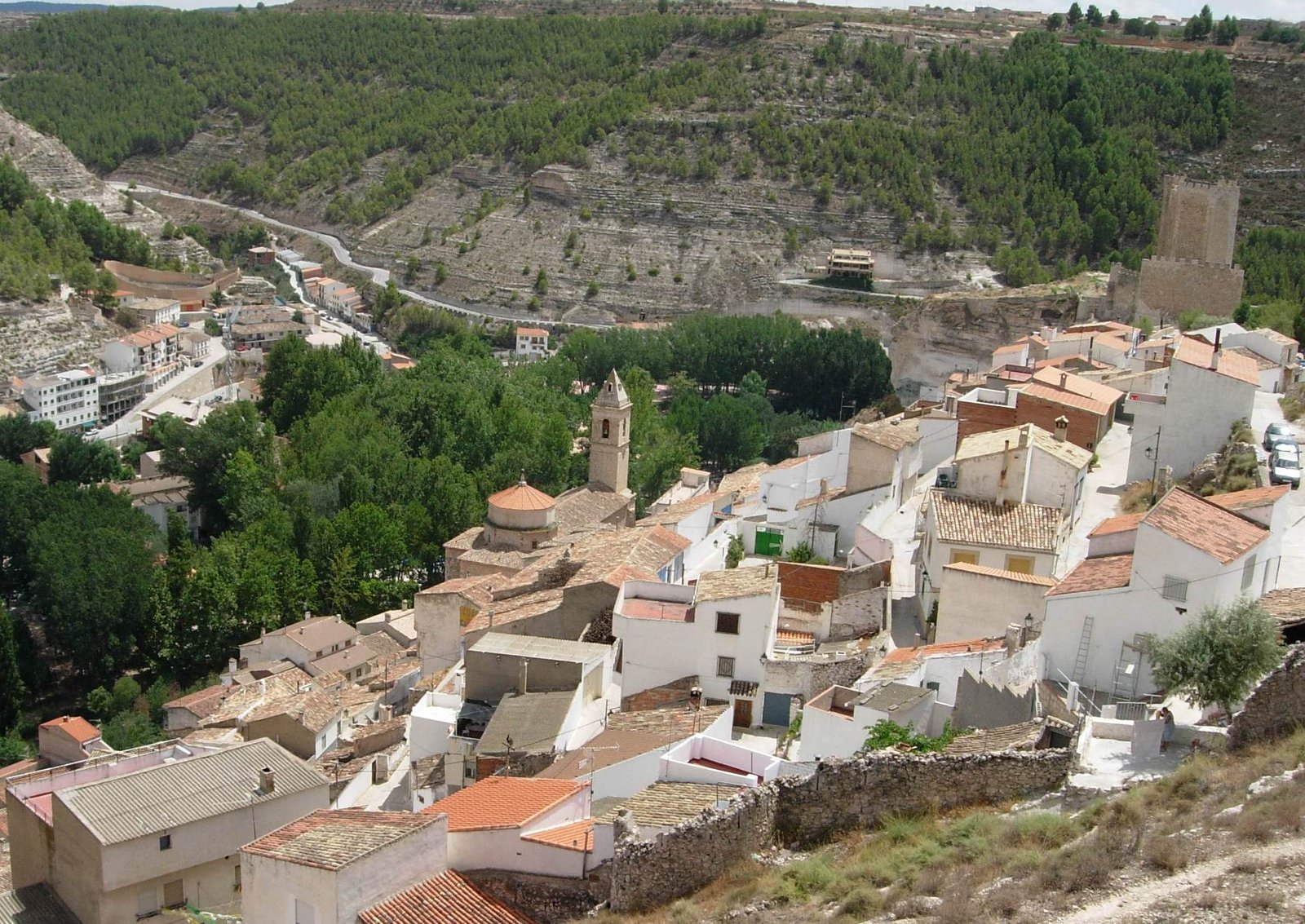 vista panoramica de alcala del jucar