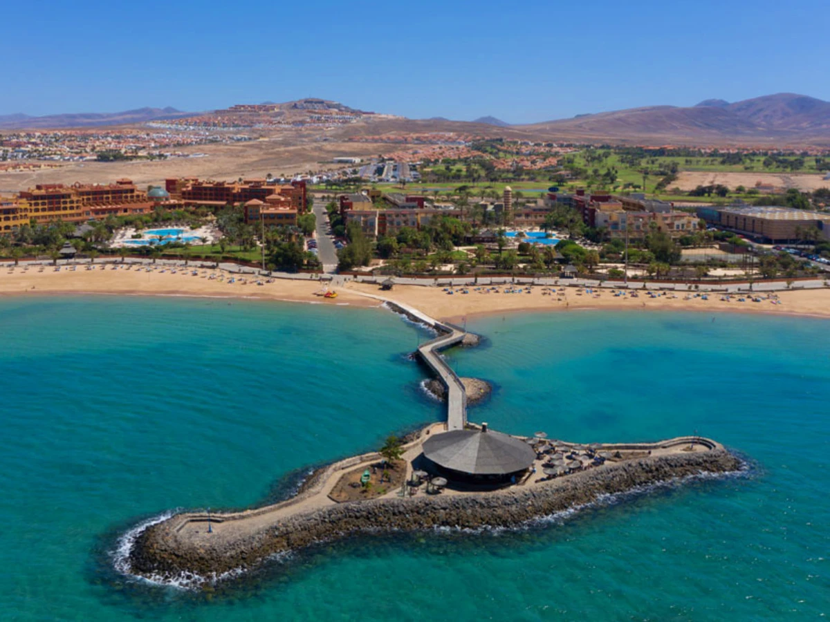 vista panoramica de caleta fuste