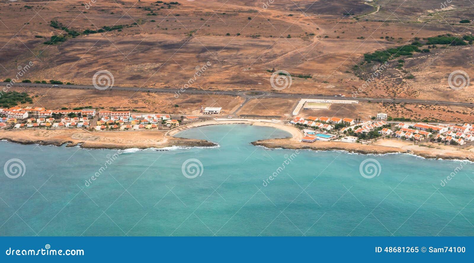 vista panoramica de la isla de la sal
