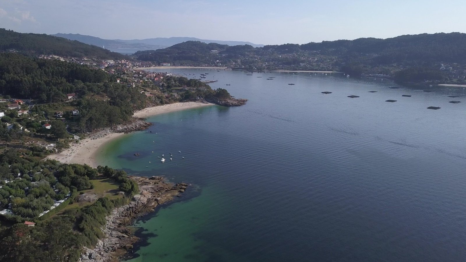 vista panoramica de la ria de aldan