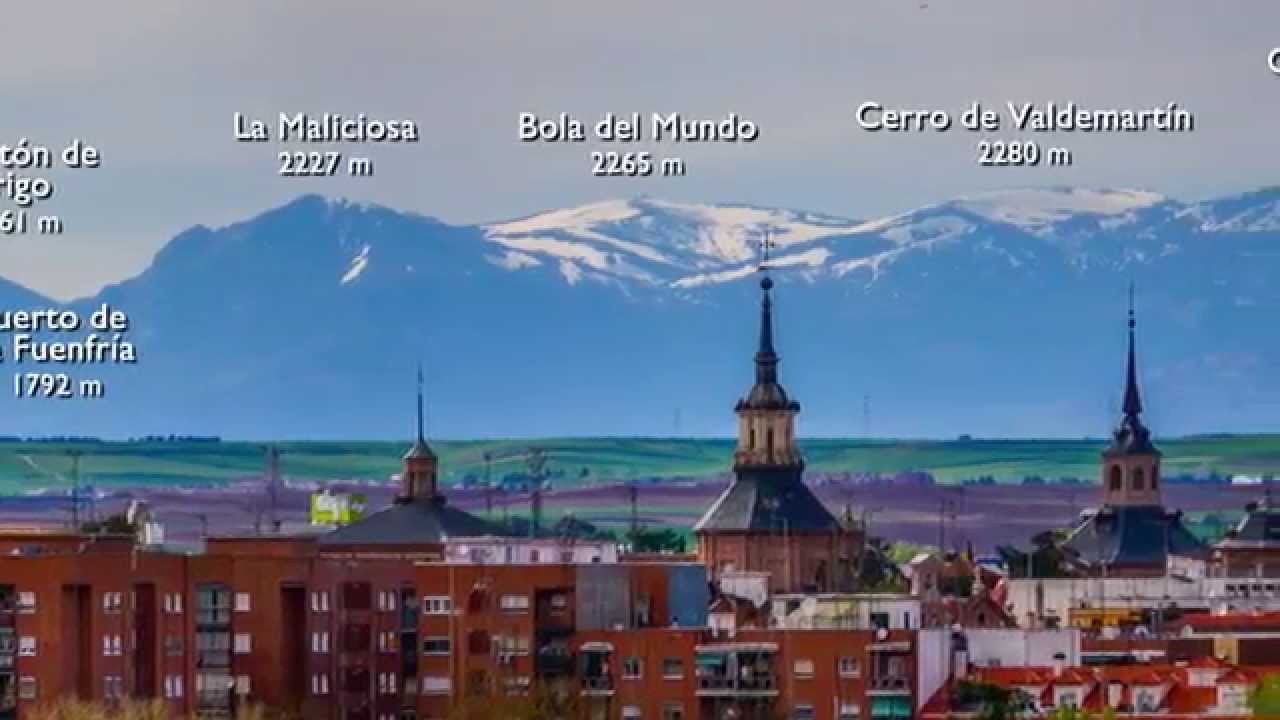 vista panoramica de la sierra de madrid